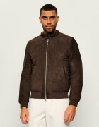 BOMBOOGIE Geacă bomber | regular fit | piele întoarsă