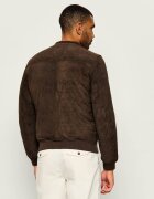 BOMBOOGIE Geacă bomber | regular fit | piele întoarsă