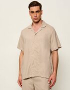 BOSS BLACK Cămașă Fresh | regular fit | cu adaos de in