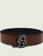 BOSS BLACK Curea din piele cu două fețe B_Icon