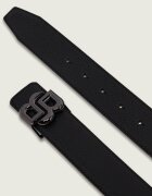 BOSS BLACK Curea din piele cu două fețe B_Icon