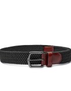 BOSS BLACK Curea Sash-Wn-Tx_Sz35 cu adaos de piele