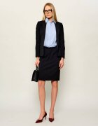 BOSS BLACK de lână fustă vileah