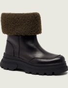 BOSS BLACK De piele botine Foster | shearling