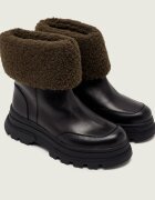 BOSS BLACK De piele botine Foster | shearling