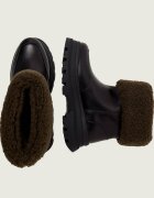 BOSS BLACK De piele botine Foster | shearling