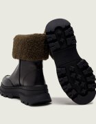 BOSS BLACK De piele botine Foster | shearling