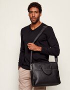 BOSS BLACK De piele geantă pentru laptop 14" New Crosstown_S. Doc