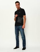 BOSS BLACK De piele geantă reporter New Crosstown_A5