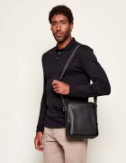 BOSS BLACK De piele geantă reporter New Crosstown_NS