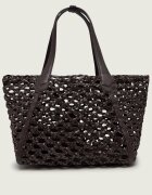 BOSS BLACK De piele geantă shopper + borsetă Lenah