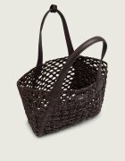 BOSS BLACK De piele geantă shopper + borsetă Lenah