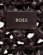 BOSS BLACK De piele geantă shopper + borsetă Lenah