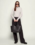 BOSS BLACK De piele geantă shopper Lenah