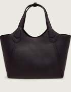 BOSS BLACK De piele geantă shopper Lenah