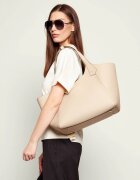 BOSS BLACK De piele geantă shopper Lenah
