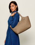 BOSS BLACK De piele geantă shopper Lenah