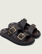 BOSS BLACK De piele șlapi Freyah