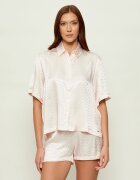 BOSS BLACK De satin top de pijama B Monogram | regular fit