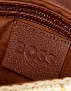 BOSS BLACK Geantă pe umăr BEYOND cu adaos de piele