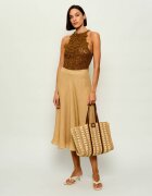 BOSS BLACK Geantă shopper BEYOND cu adaos de piele