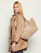 BOSS BLACK Geantă shopper HELYA | piele întoarsă