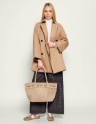 BOSS BLACK Geantă shopper HELYA | piele întoarsă