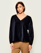 BOSS BLACK Hanorac Velvet | Relaxed fit | catifea reiată