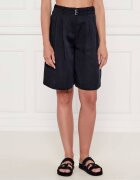 BOSS BLACK Pantaloni scurți Tilena-W | Loose fit | cu adaos de in