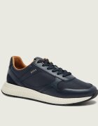 BOSS BLACK Sneakers Titanium_Runn_buny cu adaos de piele