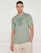 BOSS Green Tricou Logo Rib | Regular Fit