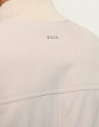 BOSS Orange Geacă bomber Jonorve | piele întoarsă | Slim Fit cu adaos de piele
