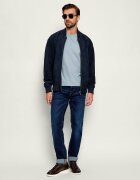 BOSS Orange Geacă bomber Jonorve | piele întoarsă | Slim Fit cu adaos de piele