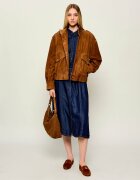 BOSS Orange Geacă C_Sabea | Relaxed fit | piele întoarsă