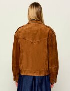 BOSS Orange Geacă C_Sabea | Relaxed fit | piele întoarsă