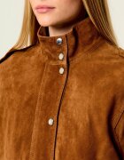BOSS Orange Geacă C_Sabea | Relaxed fit | piele întoarsă