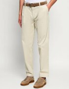 BOSS Orange Pantaloni chino Pleated_3 | Tapered fit | catifea reiată