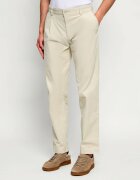 BOSS Orange Pantaloni chino Pleated_3 | Tapered fit | catifea reiată