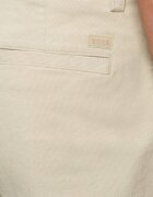 BOSS Orange Pantaloni chino Pleated_3 | Tapered fit | catifea reiată