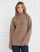 Calvin Klein De lână maletă RECYCLED OVERLAY SWEATER | Regular Fit