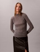 Calvin Klein Guler înalt | Slim Fit cu adaos de lână