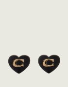 Coach Cercei Signature Heart Stud