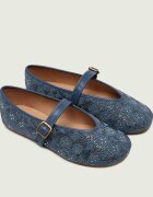 Coach De blugi balerini Signature Mary Jane cu adaos de piele