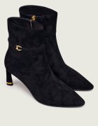Coccinelle Botine cu toc subțire C-Look | piele întoarsă