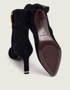 Coccinelle Botine cu toc subțire C-Look | piele întoarsă