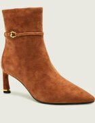 Coccinelle Botine cu toc subțire C-Look | piele întoarsă