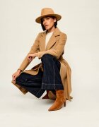 Coccinelle Botine cu toc subțire C-Look | piele întoarsă
