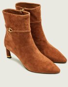 Coccinelle Botine cu toc subțire C-Look | piele întoarsă