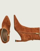 Coccinelle Botine cu toc subțire C-Look | piele întoarsă