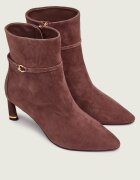 Coccinelle Botine cu toc subțire C-Look | piele întoarsă